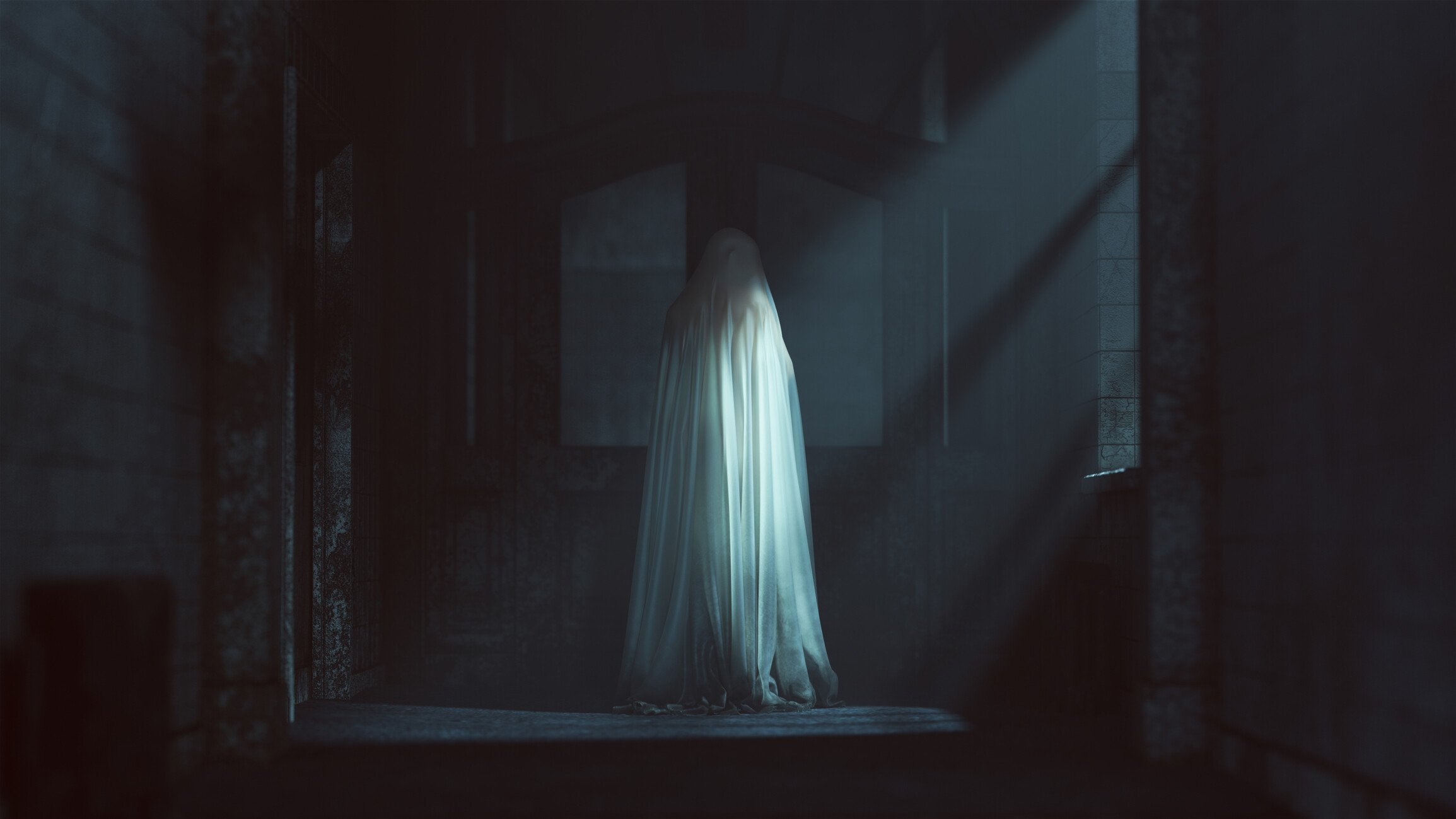 Trucker spooked after ghost is filmed hanging on his rig