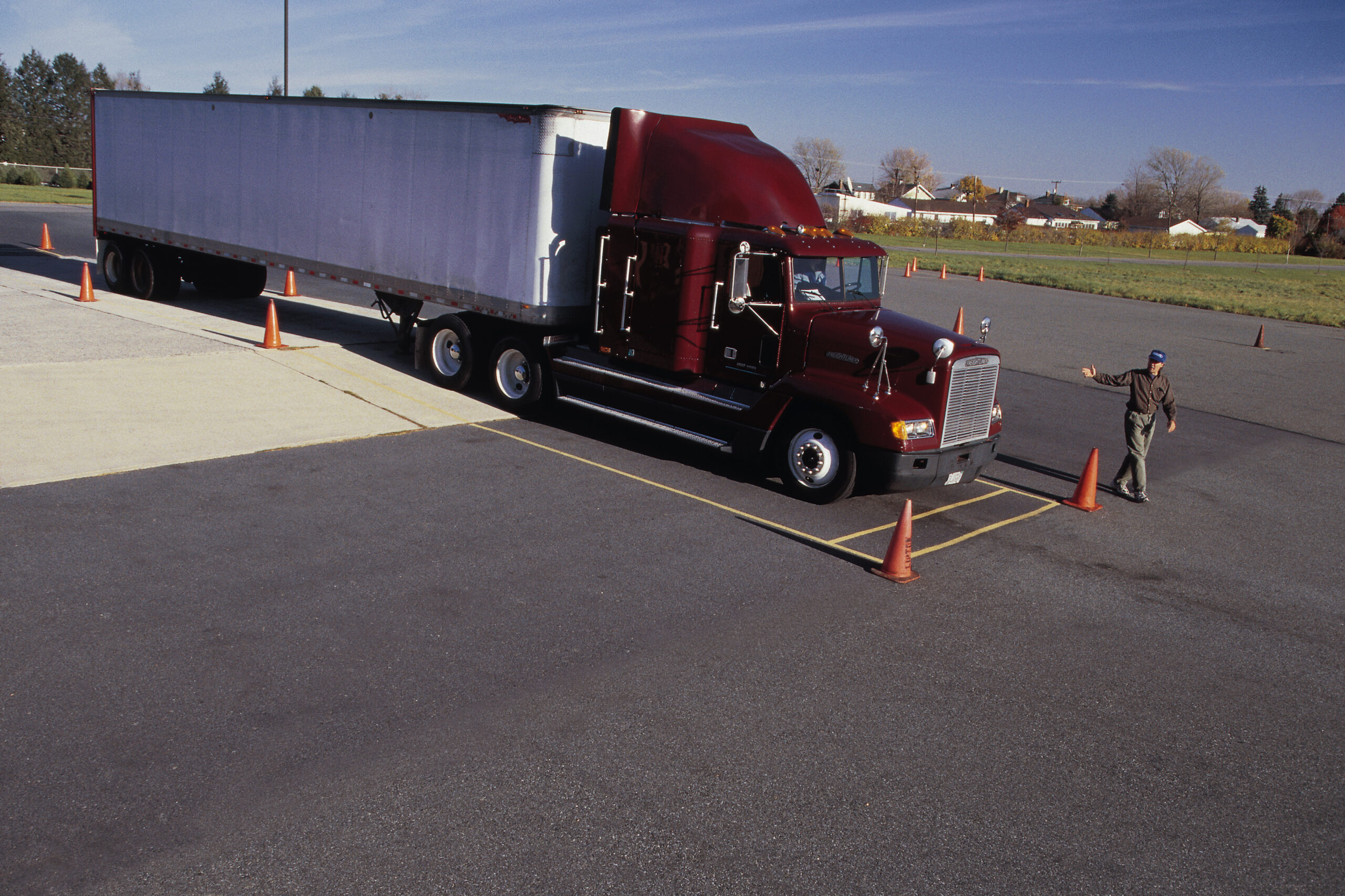 What was the hardest maneuver to learn when you first started driving a truck?