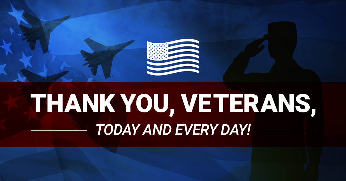 Thank you, veterans, today and every day!