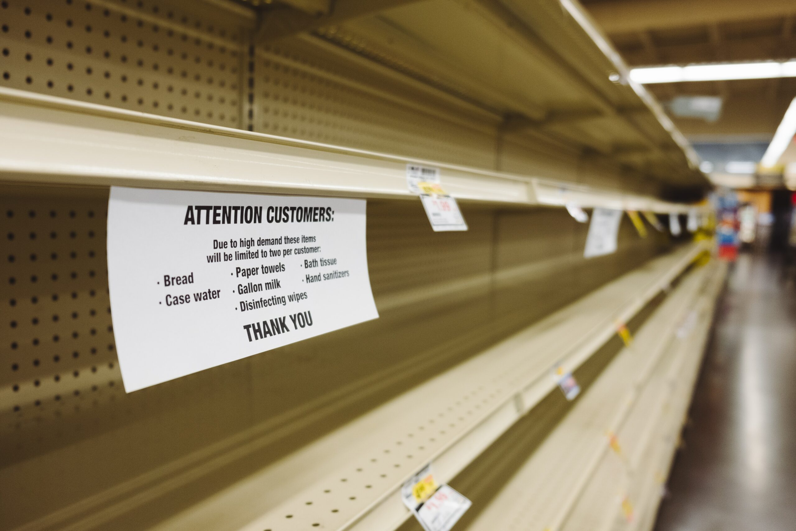 More Shortages at the Grocery Stores