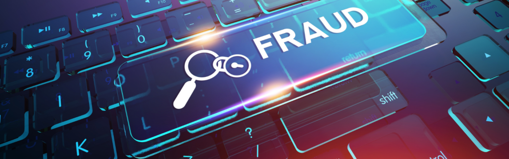 computer keyboard with a fraud key