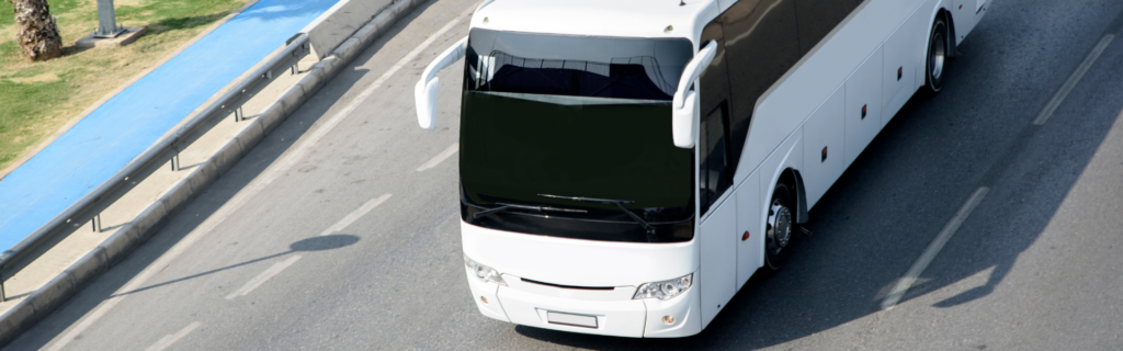 Bus on road
