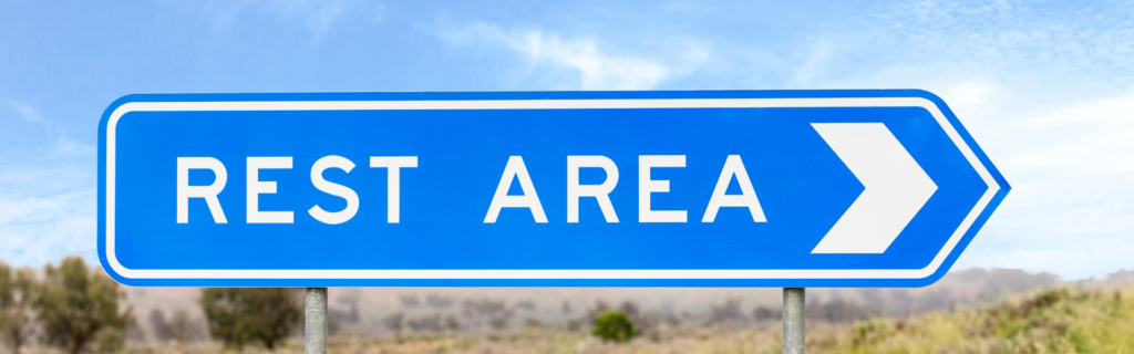 Rest area sign
