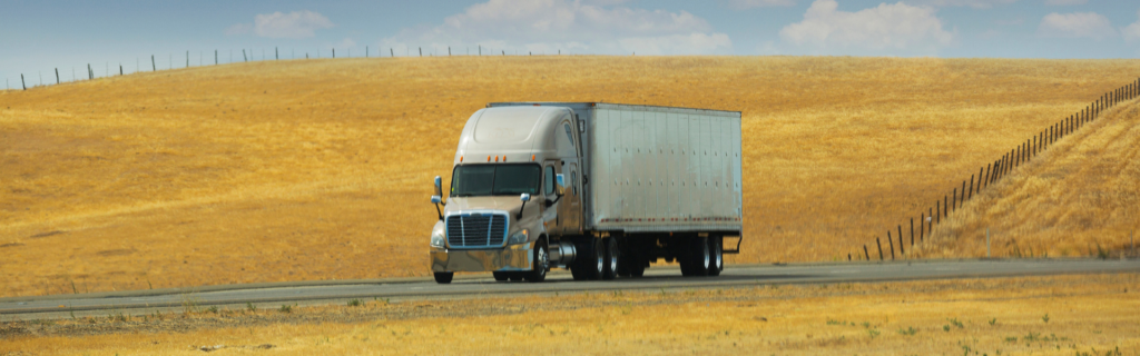 semi truck on road