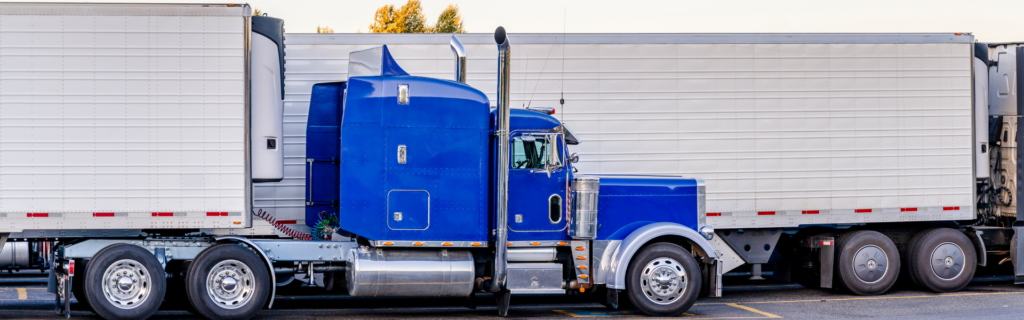 parked semi truck