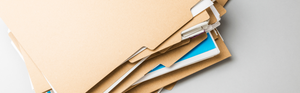 pile of files