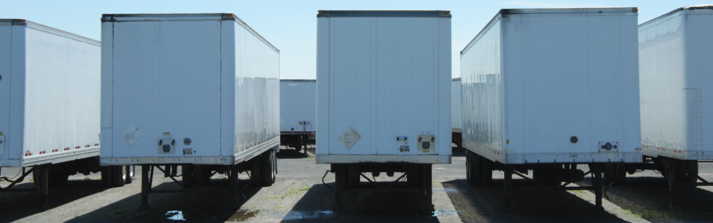 parked semi trailers