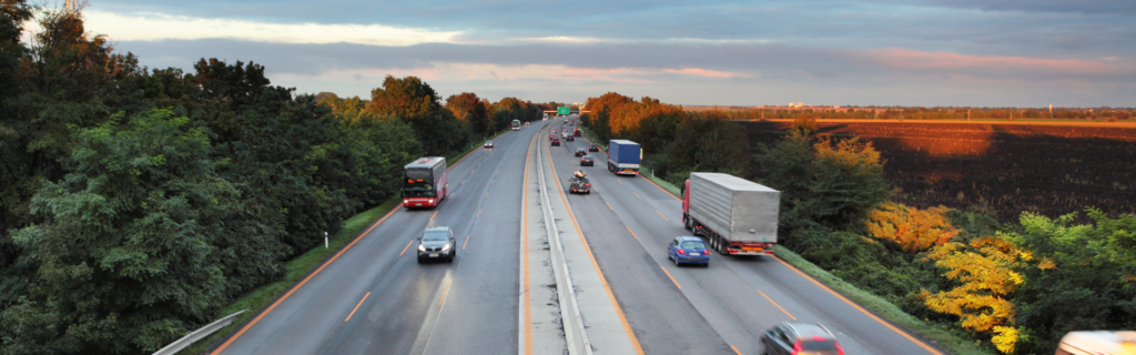four lane highway