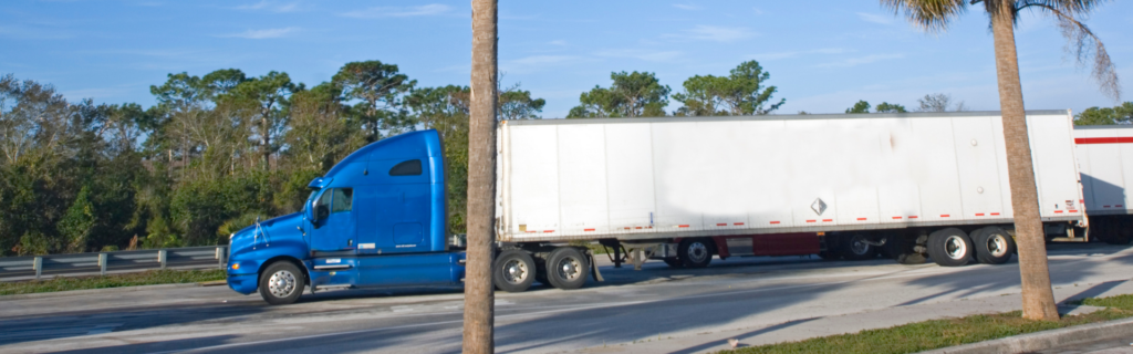 parked semi truck