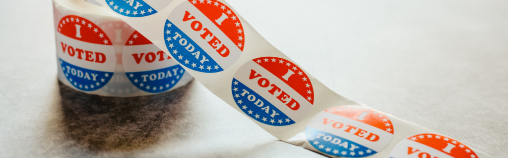 roll of I voted today stickers