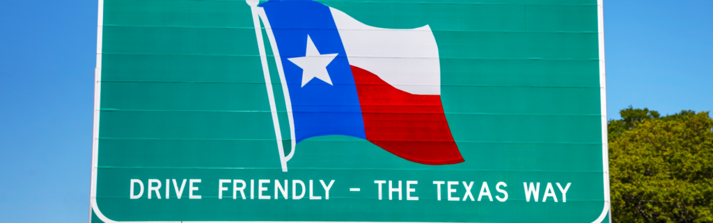 texas road sign