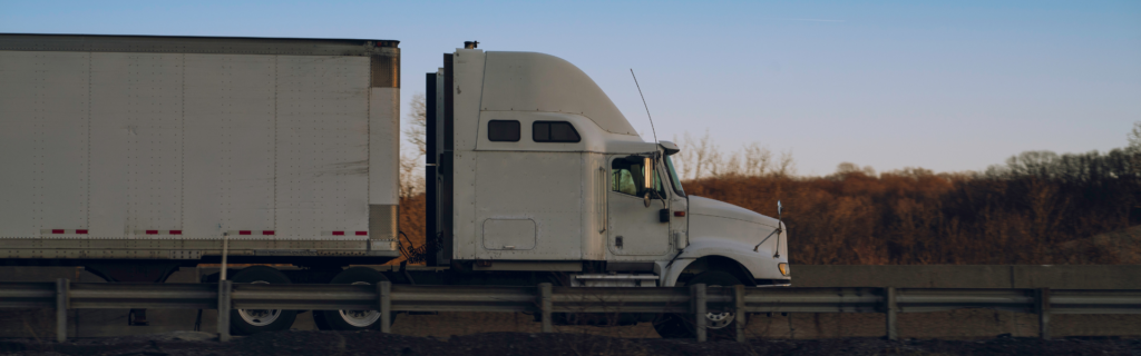 white semi truck
