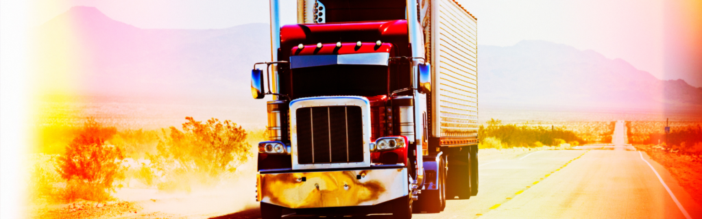 red semi truck