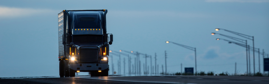 semi truck on road