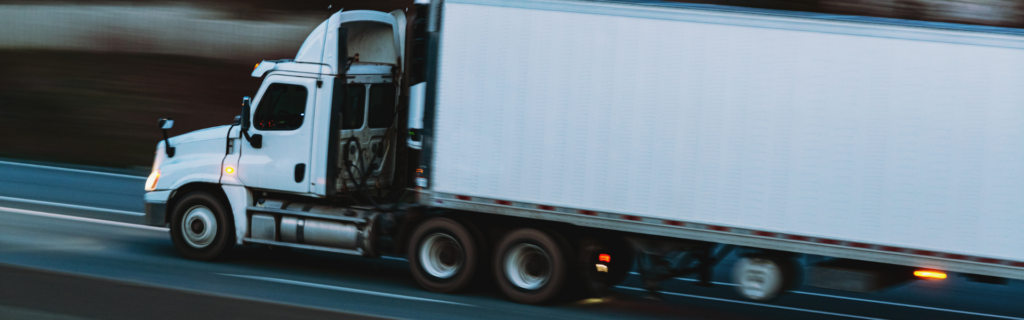 semi truck on road