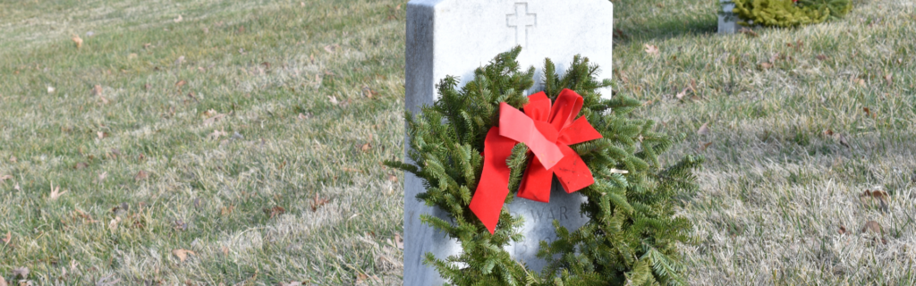 wreath on grave