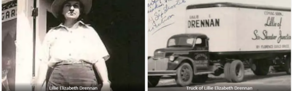lillie elizabeth drennan and her truck