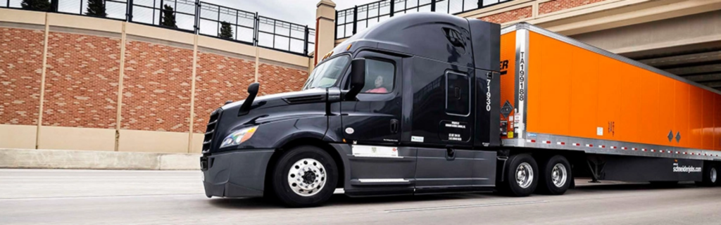schneider owner operater truck pulling schneider trailer .Schneider’s upgraded FreightPower® platform is opening new doors for owner-operators by offering expanded freight access, advanced features, and improved trip planning, driving greater efficiency and productivity.