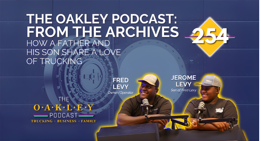 In this archive episode of the Oakley Podcast Trucking Business and Family, a longtime owner operator and his son share how trucking became a generational passion built on family, mentorship, and life on the road.