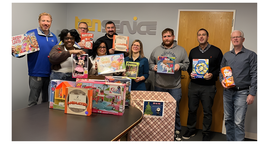 Lily Transportation and Transervice Logistics employees collected more than 1,000 toys for the U.S. Marine Corps Reserve Toys for Tots program, supporting children in communities nationwide during the holidays.