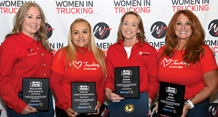 Ingrid Brown is named the 2026 Driver of the Year by Women In Trucking, recognizing her 46-year career, safety leadership, and impact across the trucking industry.