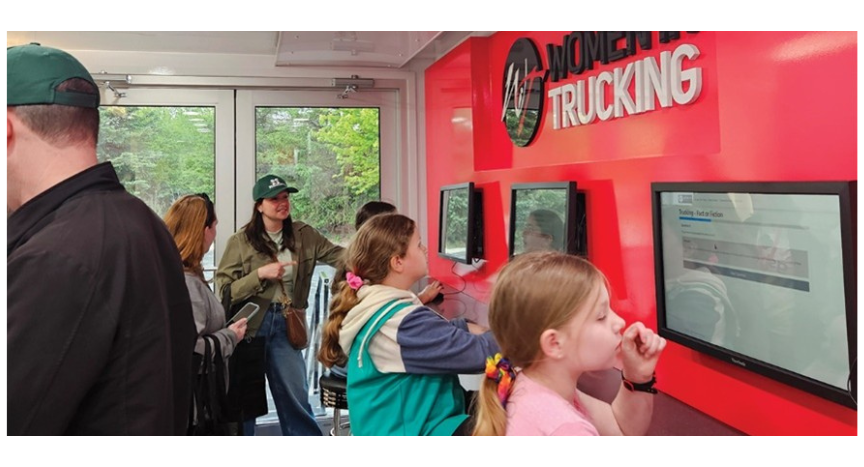Women In Trucking and Girl Scouts Heart of Michigan hosted a hands-on event introducing young girls to trucking careers in driving, logistics, operations, and transportation support roles.