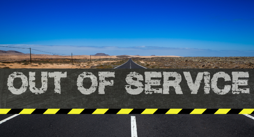 Learn what can place a truck driver out of service during a roadside inspection, including hours-of-service problems, CDL issues, medical certification, drug and alcohol violations, and vehicle defects.