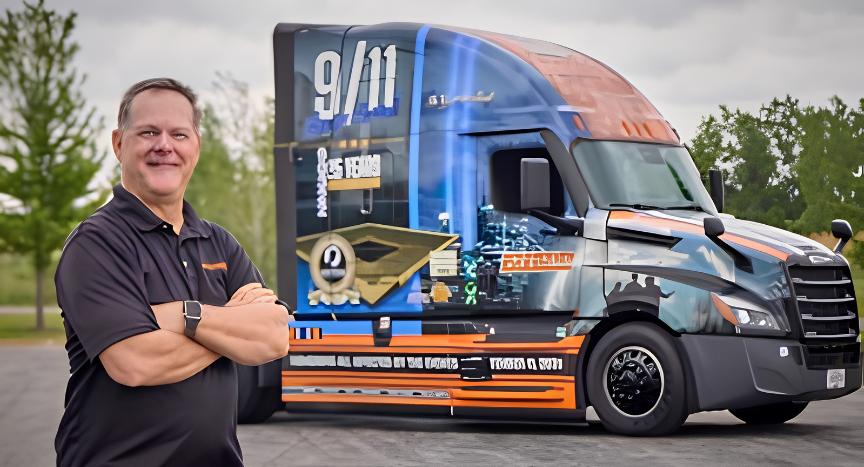 Air Force veteran Greg Smith has been named Schneider's newest Ride of Pride driver and will operate a truck honoring those affected by September 11, 2001.