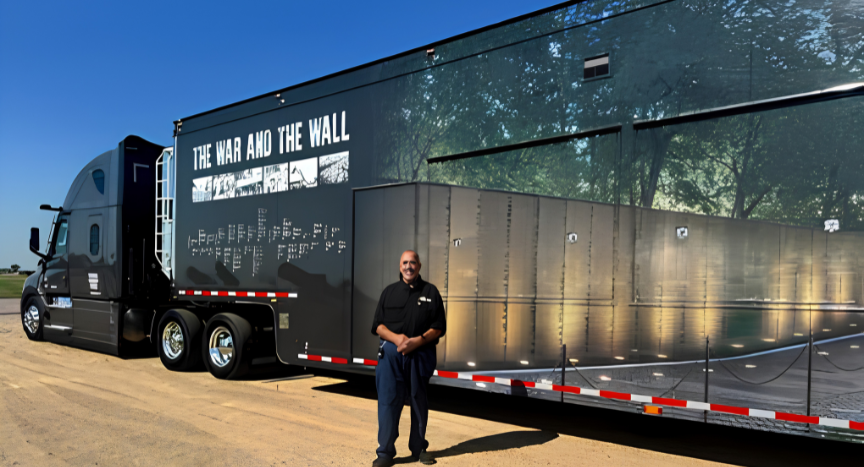 OOIDA tour truck operator Marty Ellis reflects on transporting The Wall That Heals and why the journey became one of the most meaningful experiences of his trucking career.