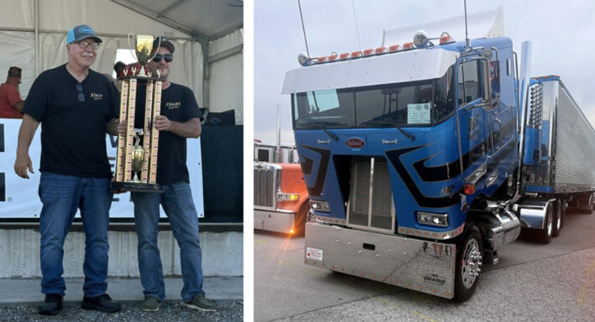 Dennis Sikorski's 1995 Peterbilt 362 cabover earned the Trucker's Choice Award at the 48th Annual Walcott Truckers Jamboree, where drivers and owners were recognized across more than 30 competition categories.