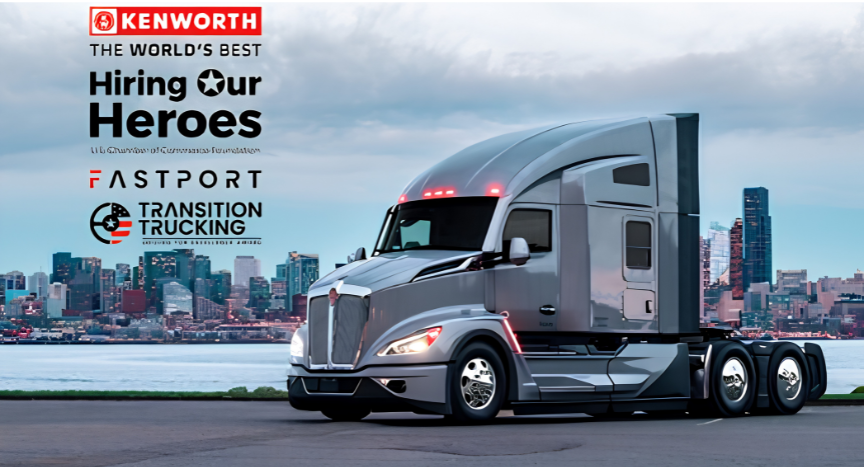 Kenworth, Fastport, and Hiring Our Heroes have announced the 11 semi-finalists for the 2026 Transition Trucking Driving for Excellence Award honoring military veterans in trucking